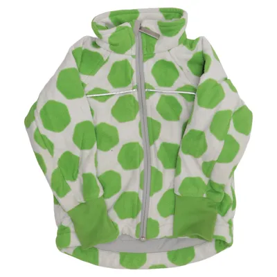 Fleece jacket (Green, White) from Polarn O. Pyret Polyester