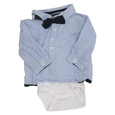 Body (Bleu, Blanc) de Name It Coton biologique