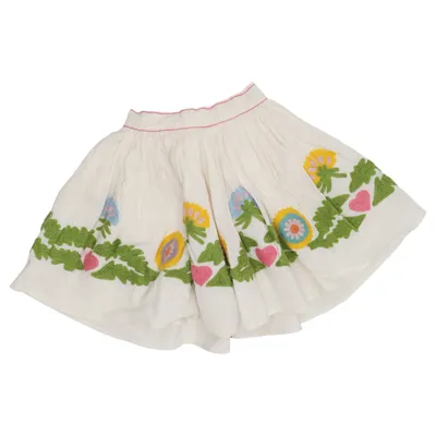 Rok (Wit, Meerkleurig) van Molo Katoen, Polyester