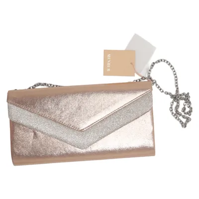 Clutch bag (Gold) from Menbur Polyester, Polyurethane