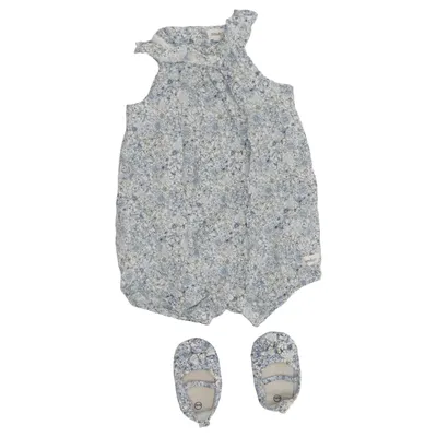 Rompers (Blue, White) from Newbie by KappAhl Cotton