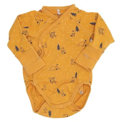 Sparkdräkt (Gul, Svart) från Polarn O. Pyret Elastan, Ekologisk bomull