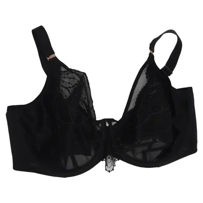 Bra (Black) from Elomi Cotton, Elastane, Polyamide, Polyester