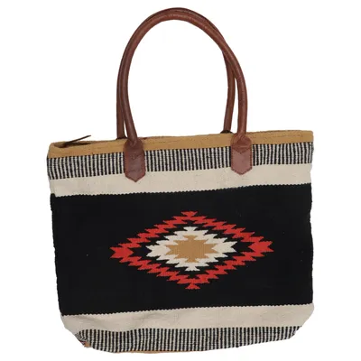 Sac de plage (Alexandra Vaska) de Alice Bizous Coton, Cuir