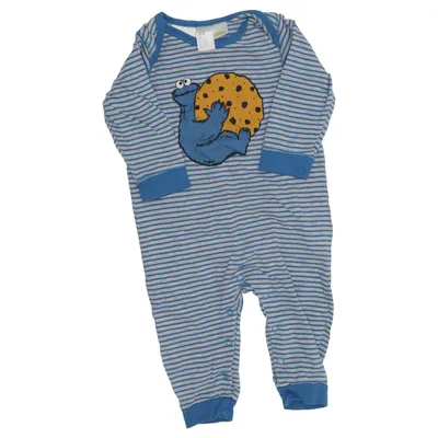 Barboteuse (Bleu, Gris) de Sesame Street x H&M Coton, Viscose