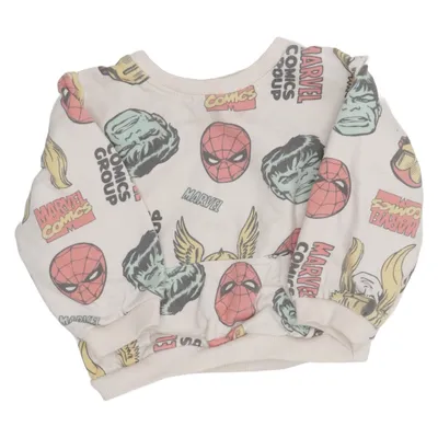 Sweatshirt (Beige, Meerkleurig) van Marvel Katoen