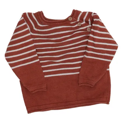 Sweater (Brun, Hvid) fra Alana Økologisk bomuld