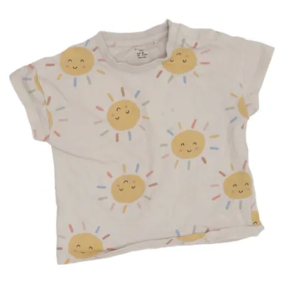 T-shirt (Beige, Gul, Flerfarvet) fra Lindex Baby Bomuld
