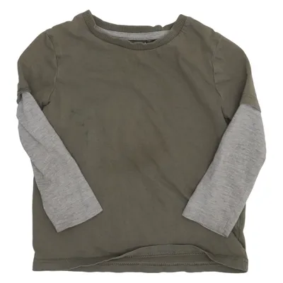 Långärmad t-shirt (Grön, Grå) från River Island Bomull, Polyester