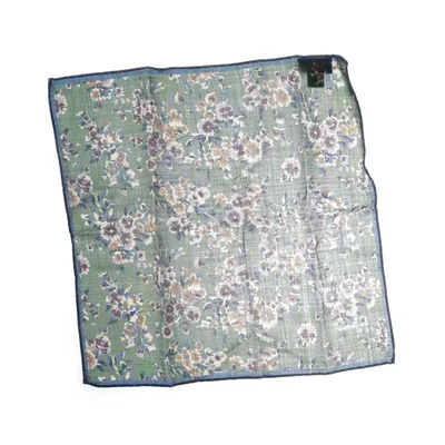 Näsduk (Grön, Flerfärgad) från Atlas Design Silke, Ull