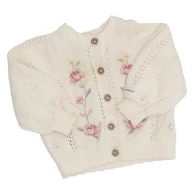 Cardigan (White, Pink, Green) from Newbie by KappAhl Cotton