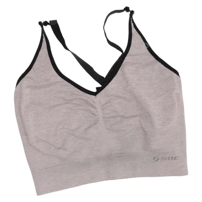 Sport-BH (Grå, Svart) från SOC Elastan, Polyamid, Polyester