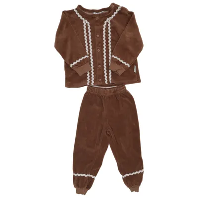 Kerstkleding (Bruin) van Den Goda Fen Katoen, Elastaan, Polyester