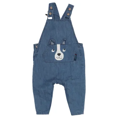 Tuinbroek (Blauw) van Baby Club Katoen