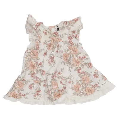 Dress (White, Multicolored) from Newbie by KappAhl Cotton