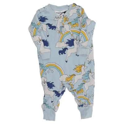 Sparkdräkt (Blå, Flerfärgad) från Mini Rodini Modal, Ekologisk bomull