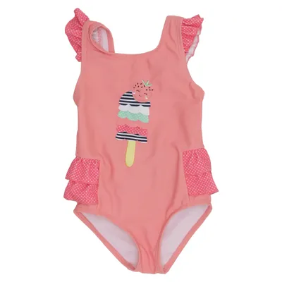 Badpak (Roze, Meerkleurig) van Topomini Elastaan, Polyester