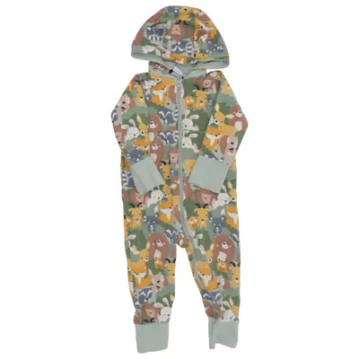 Rompers (Green, Multicolored) from Polarn O. Pyret Elastane, Organic cotton