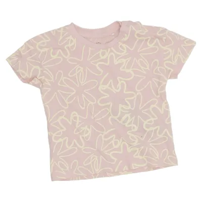 T-shirt (Rose, Jaune) de Topomini Coton