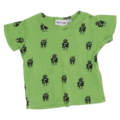 T-shirt (Grøn, Sort) fra Mini Rodini Bomuld