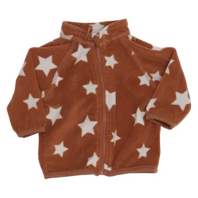 Fleece jacket (Brown, White) from Ergee Polyester