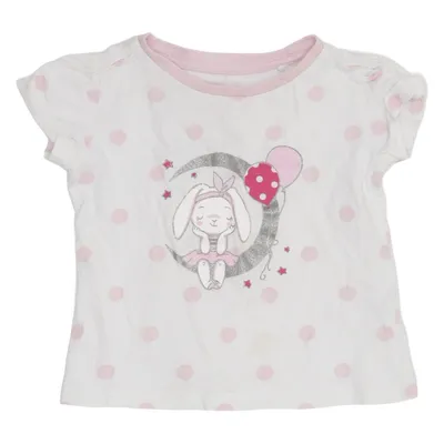 T-shirt (White, Pink) from Pocopiano Organic cotton