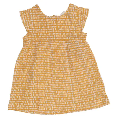 Dress (Yellow, White) from Sense Organics Organic cotton