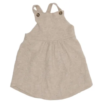 Dungaree dress (Beige) from Little Goat Cashmere