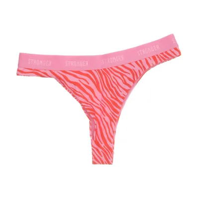 Bikini broekje (Roze, Rood) van Stronger Elastaan, Polyamide, Polyester