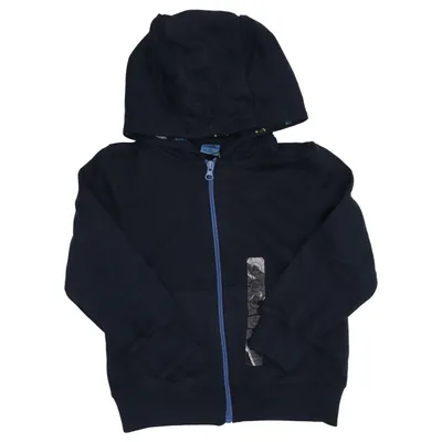 Sweat à capuche (Bleu) de Kiki & Koko Coton, Élasthane, Polyester