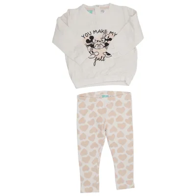 Set (Vit, Beige) från Disney Baby Elastan, Ekologisk bomull