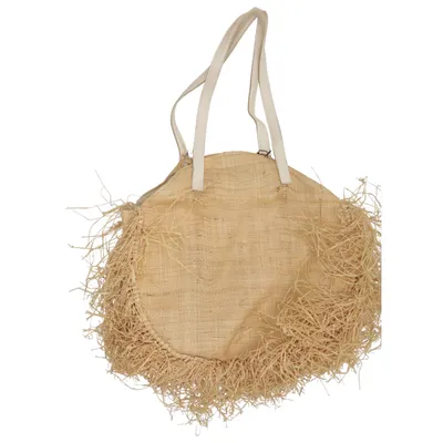Strandtaske (Beige) fra Mango
