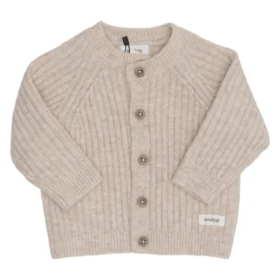 Kofta (Beige) från Newbie by KappAhl Akryl, Elastan, Polyamid, Polyester, Ull