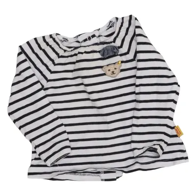 T-shirt à manches longues (Noir, Blanc) de Steiff Coton, Élasthane