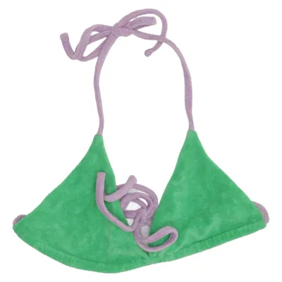 Bikini top (Grøn, Lilla) fra AsYou Bomuld, Elastan, Polyester