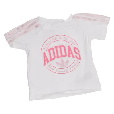 T-shirt (Blanc, Rose) de Adidas Coton
