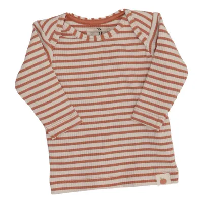 T-shirt à manches longues (Blanc, Marron) de Babyface Élasthane, Modal, Coton biologique