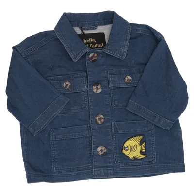 Jeansjacka (Blå) från Mini Rodini Bomull, Elastan