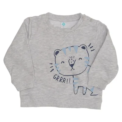 Sweatshirt (Grå) fra Tex Baby Bomuld, Viscose