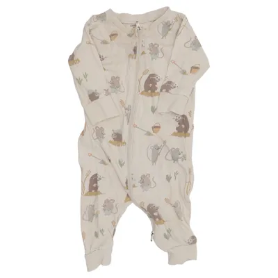 Barboteuse (Beige, Multicolore) de Lindex Baby Coton
