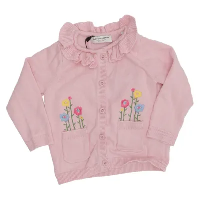Strickjacke (Pink, Mehrfarbig) von Baby Collection Bio-Baumwolle