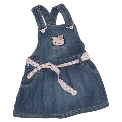 Denimspencer (Blå, Pink) fra H&M x Hello Kitty Bomuld