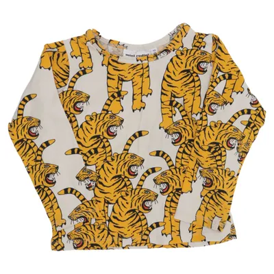 Lange mouwen shirt (Beige, Geel, Zwart) van Mini Rodini Elastaan, Organisch katoen