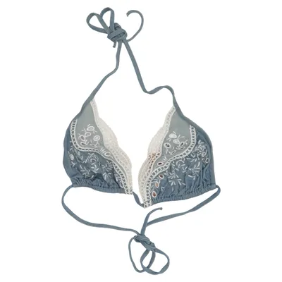 Bikini top (Blauw, Wit) van Ermanno Scervino Katoen, Polyamide
