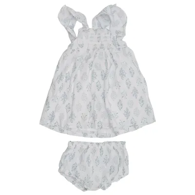 Ensemble (Blanc, Bleu, Vert) de Sergent Major Coton, Viscose