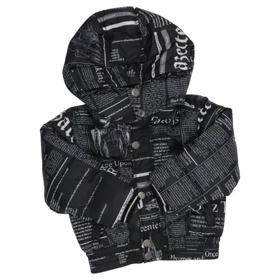 Veste d'hiver (Noir, Blanc) de John Galliano Duvet, Plume, Polyester