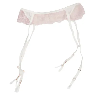 Strumpebandshållare (Vit, Rosa) från Lounge