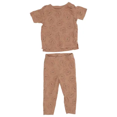 Pyjama (Marron) de ICA I Love Eco Élasthane, Coton biologique