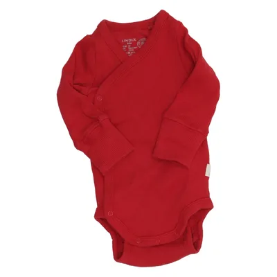 Body (Rouge) de Lindex Baby Coton, Élasthane