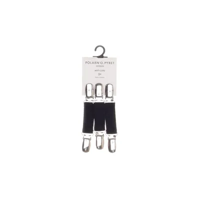 Handschoen clips (Zwart) van Polarn O. Pyret